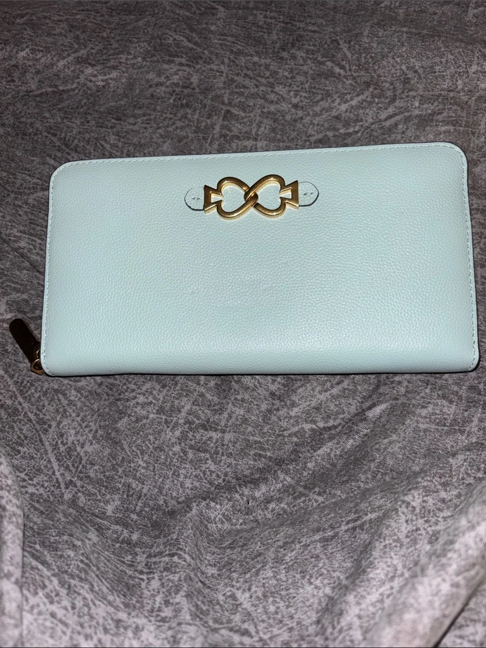 kate spade New York Mint Zip-Around Leather Wallet